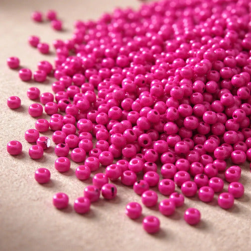 Mostacilla China Color Fucsia X 500gr Fucsia 2 Mm