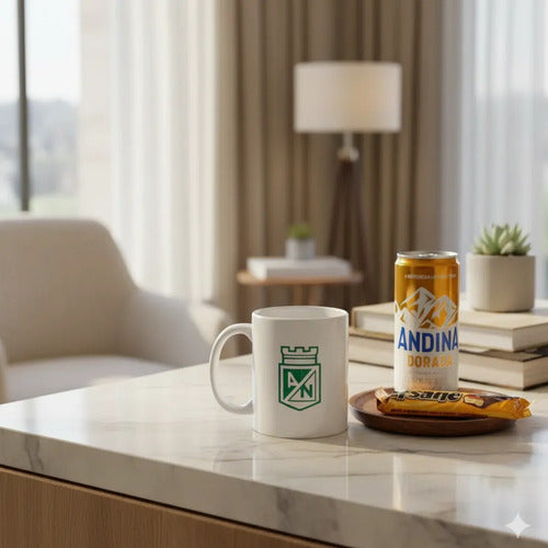 Regalo Mug Taza Atlético Nacional Blanco Nacional