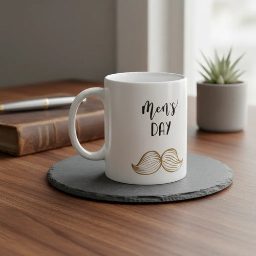 Mug Marcado Día Del Hombre Blanco Día Del Hombre