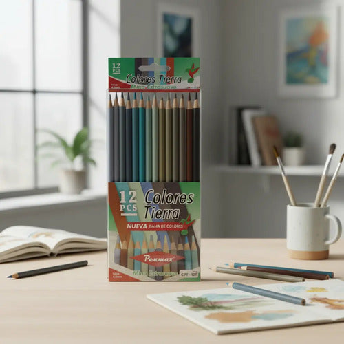 Colores Tierra X 12 Penmax Tierra