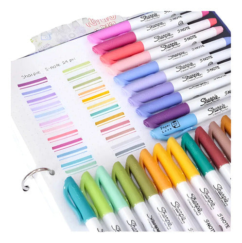 Resaltador Marcador Creativo Sharpie S.note X 24 Colores X 24 Colores