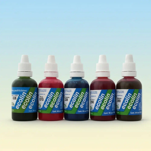 Acuarela Liquida Ecolin Roseta 30 Cc X 12 Unidades