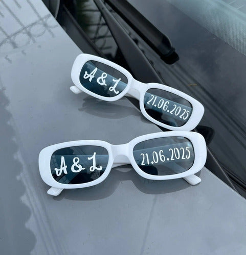 Gafas Personalizadas Boda Matrimonio X 2 Unidades