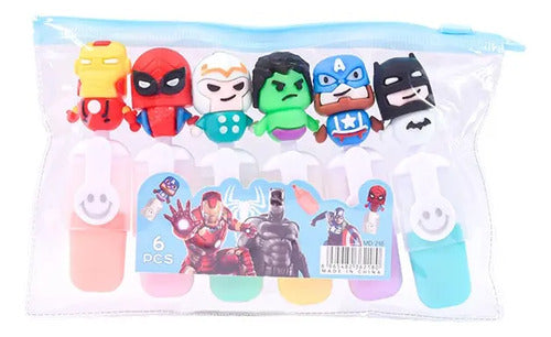 Resaltador Super Heroes Set X 6 Colores