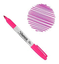 Sharpie Fucsia  Permanente Punta Fina X 4 Unidades