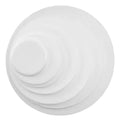 Plato Blonda Icopor Redondo 9cm - 50 Unidades Blanco 9 Cm