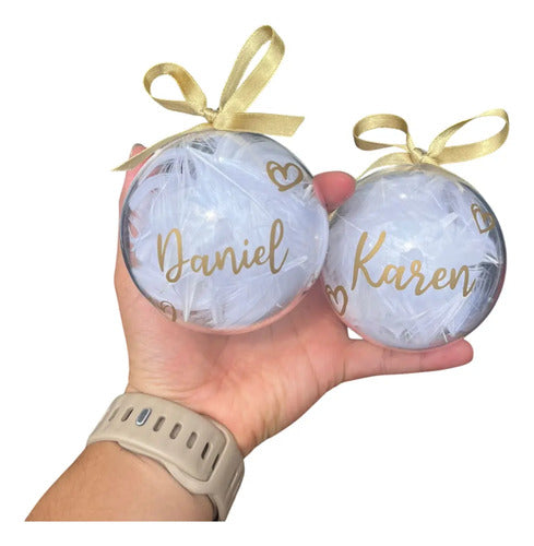 Bola Esfera Navideña Personalizada 8cm