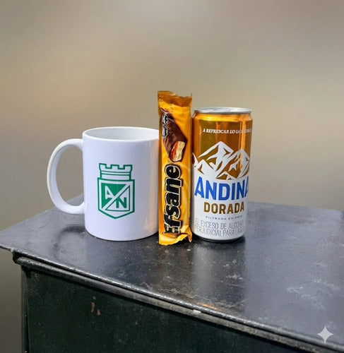 Regalo Mug Taza Atlético Nacional Blanco Nacional