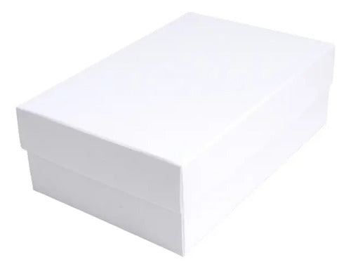Cajas Cartón Kraft Blanco Armable 24 X 15 X 8 Cm Kraft