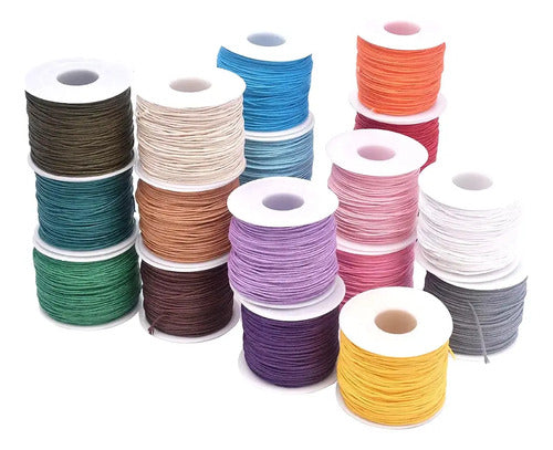 Cordón Encerado 2mm X 90 Metros - 6 Unidades Surtido