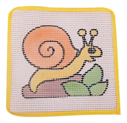 Malla En Lona Manualidades Tejer Estampado 20x20cm Surtido Muñecos