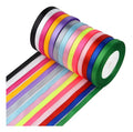 Cinta De Raso Para Moños 50 Mts X 1.2 Cm Color A Elección Verde Oscuro