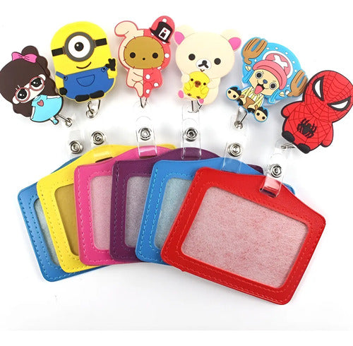 12 Unidades Porta Carnet Yoyo Muñecos Super Heroes