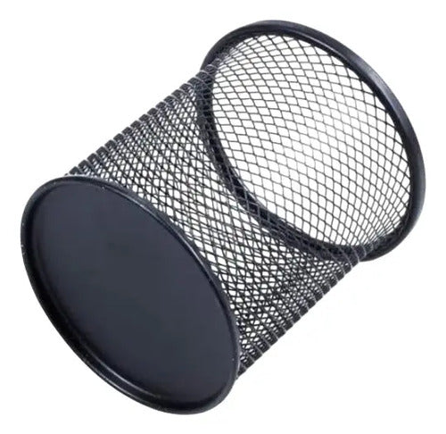 Porta-lapiz Rejilla Malla Color Negro 10x8cm