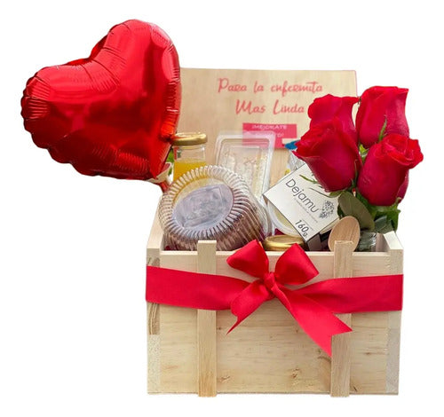Desayuno San Valentín Rosas