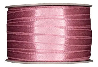 Cinta Palo De Rosa Raso Tela Satín Moños 100 Mts X 7mm Palo De Rosa