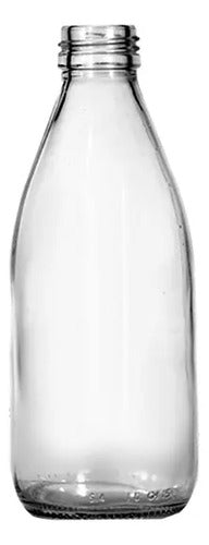 Frasco Envase De Vidrio 280ml Tapa Plástica X 12pcs
