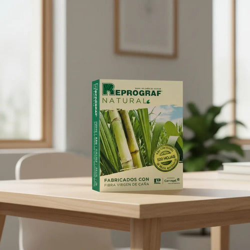Resma Papel Ecológico Natural Reprograf Carta 500 Hojas Marrón Claro