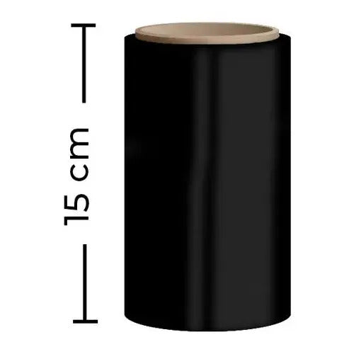Rollo De Vinipel Strech Negro 15 Cm X 300 Mts