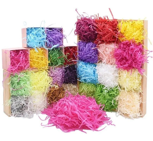 Viruta De Papel Picado En Tiras Anchetas 50 Bolsas X 17 Gr