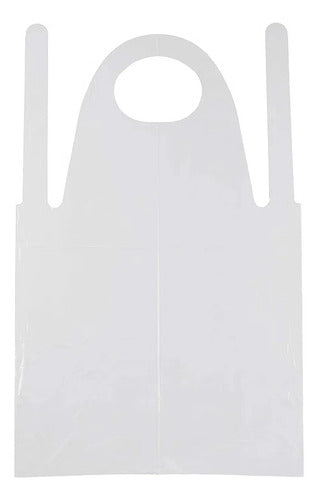 Delantal Plástico Paquete X 12 Unidades Transparente Blanco