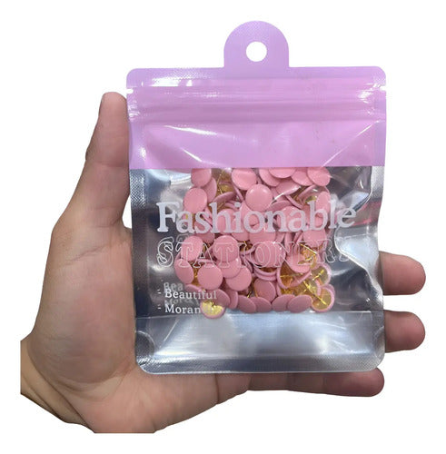 Chinches Metálicos Plastificados Colores Pastel X 110 Pcs