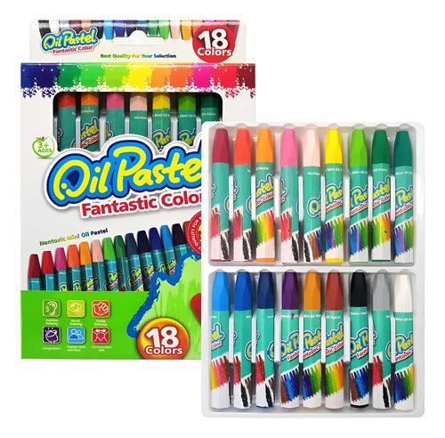 Tiza Pastel Al Oleo Oilpastel X 18 Colores X 18 Colores