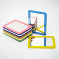 Espejo Plástico De Bolsillo Rectangular X 6 Unidades Surtido