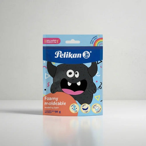 Foamy Moldeable Lavable Pelikan 50gr Color Negro
