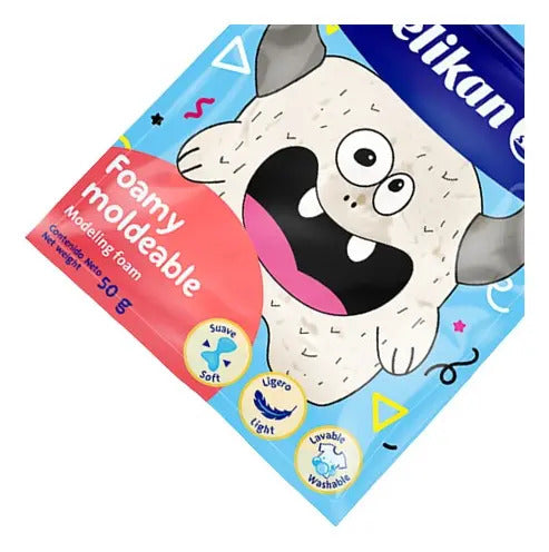Foamy Moldeable Lavable Pelikan 50gr Color Blanco