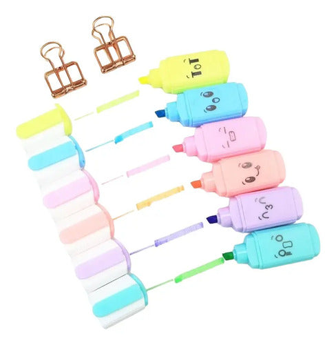 Resaltador Grafitos Caritas Estuche X 6 Und