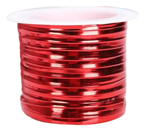 Cinta De Papel Spaguetti Alambrada Rojo X 90 Metros