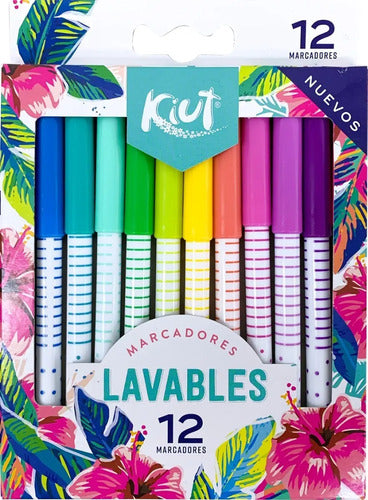 Marcadores Lavables X 12 Kiut