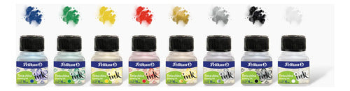Tinta China 15 Ml Pelikan X 8 Colores Surtidos