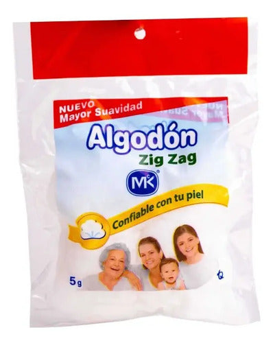 Algodón Zigzag 5gr - 12 Bolsas