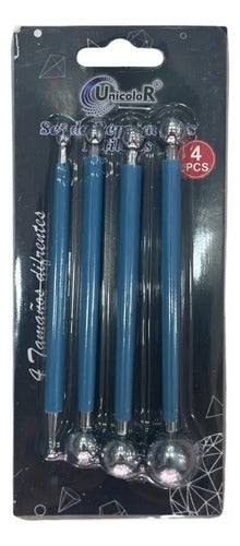 Set De Repujadores Estiletes Metalicos X 4 Pcs