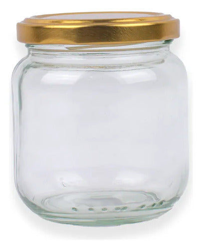 Frasco Envase En Vidrio Para Compota 231 Ml Caja X 12 Und Transparente