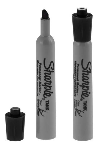 Marcador Permanente Negro Sharpie Punta Cincel X 3 Unidades