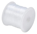 Rollo Nylon Elástico Transparente 1mm X 100 Mts - 20 Rollos Blanco