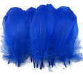 Plumas Decorativas Artificiales Azul Oscuro Paquete X 20 Azul