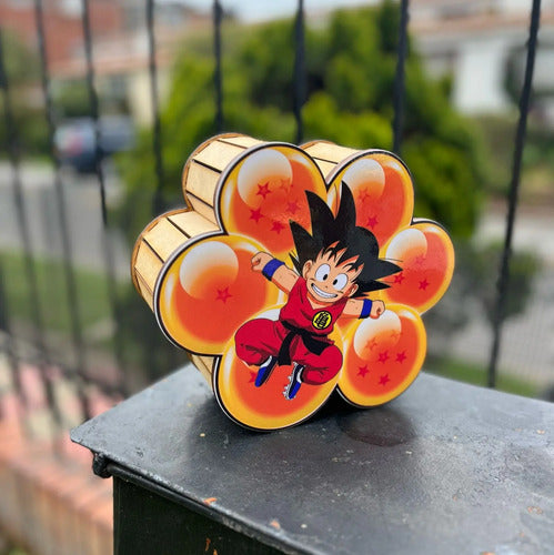 Caja Decorativa En Forma De Goku Para Regalo 19x19x7.5cm Mdf Sonic