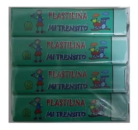 Plastilina Barra Mi Trensito Verde 55gr X 12 Unidades