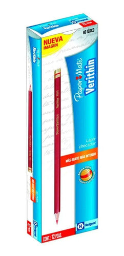 Caja De Lápices Rojo Con Borrador X 12  - Unidad A $917