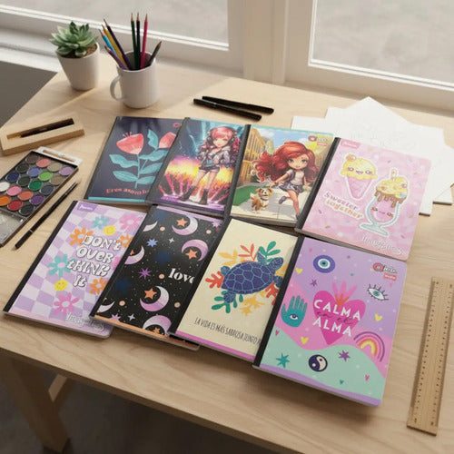 Cuaderno Grande Cosido Cuadriculado 50 Hojas X 6 Unidades