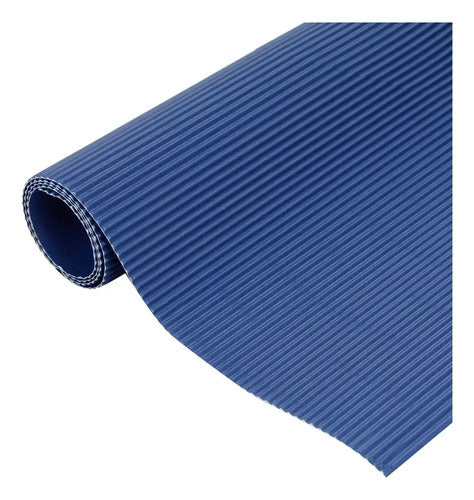 Cartón Microcorrugado 70 X 50 Cm Azul Oscuro X 2 Unidades