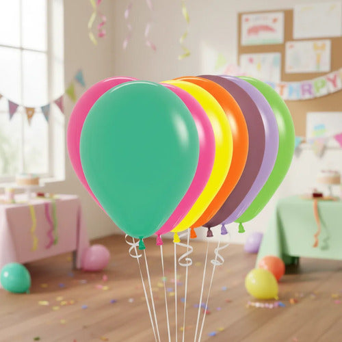 Globo Bomba Metalizado Colores Surtidos R12 X 50 Und