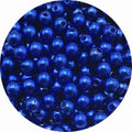 Rollo De Perlas Decorativas Azul 9 Metros X 8 Mm