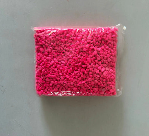 Piedra Artificial Para Manualidades Escolar 470gr Fucsia