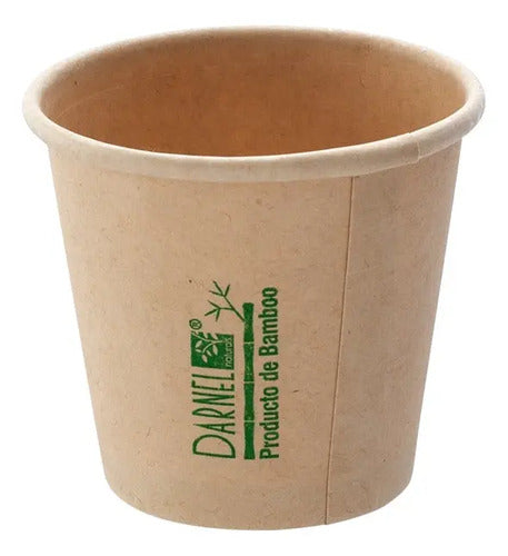 Copa Desechable Bamboo 1 Oz - 50 Unidades Caqui