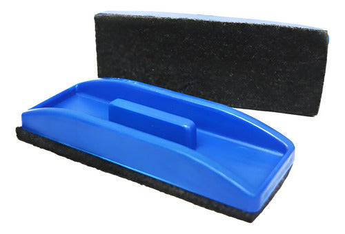 Borrador Tablero Con Portamarcador Azul